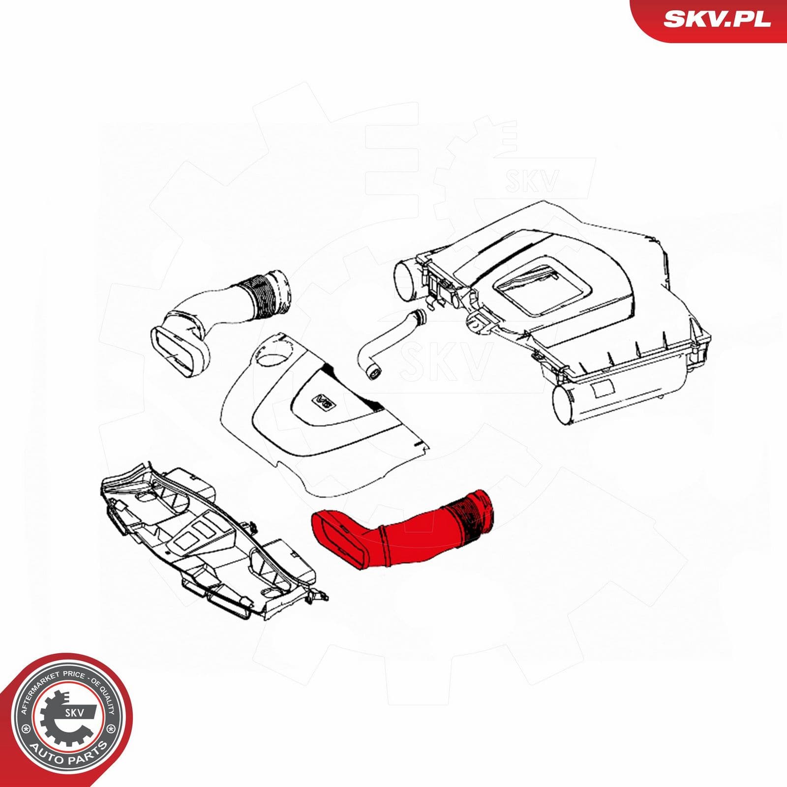 Palnie, filtru de aer ESEN SKV 43SKV905