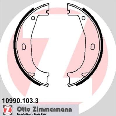 Set saboti frana, frana de mana ZIMMERMANN 10990.103.3