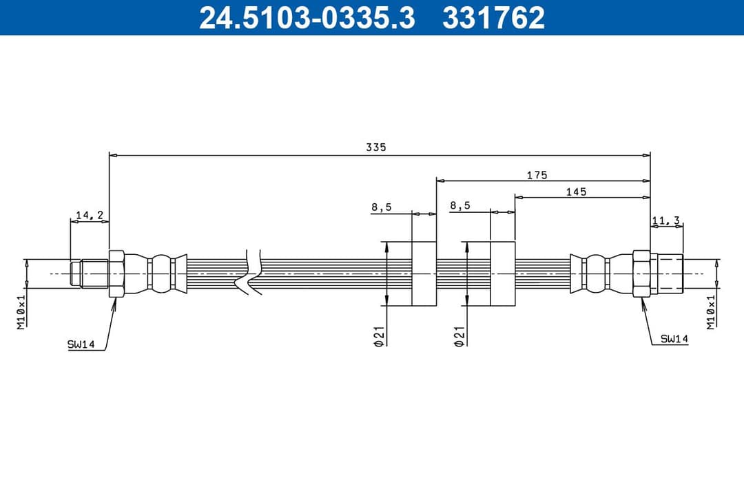 Furtun frana ATE 24.5103-0335.3