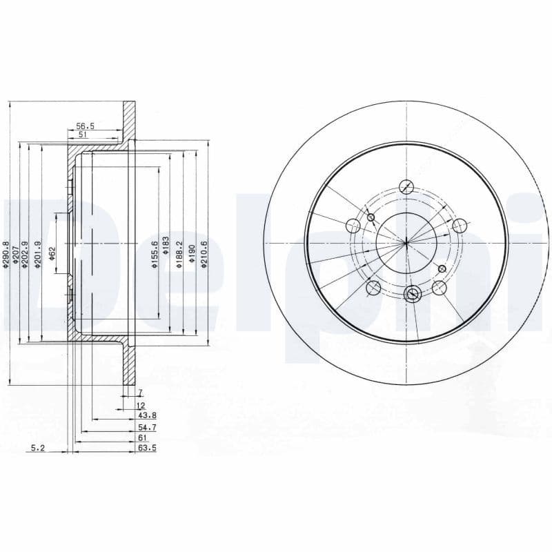 Disc frana DELPHI BG3779