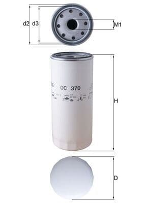 Filtru ulei MAHLE OC 370