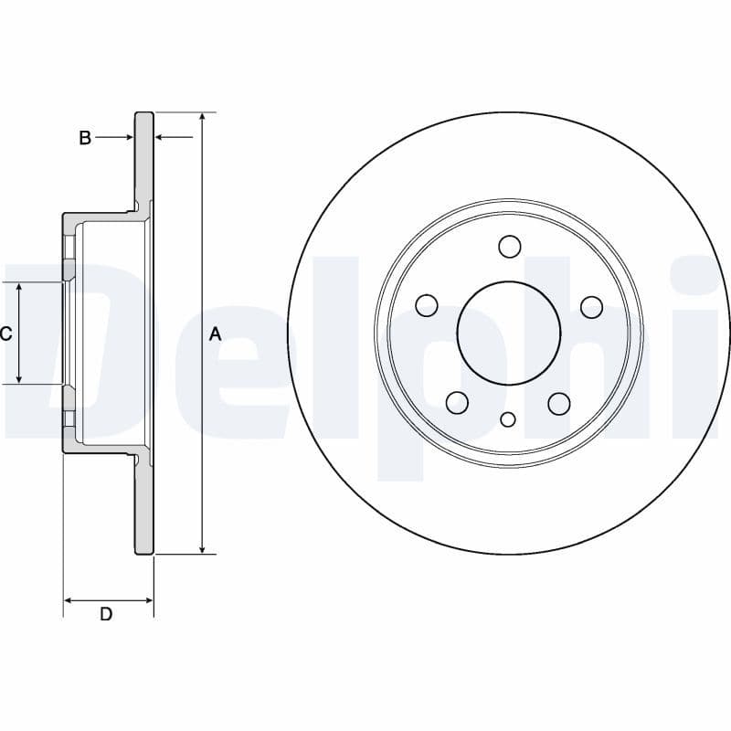 Disc frana DELPHI BG2386