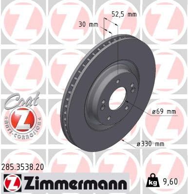 Disc frana ZIMMERMANN COAT Z 285.3538.20