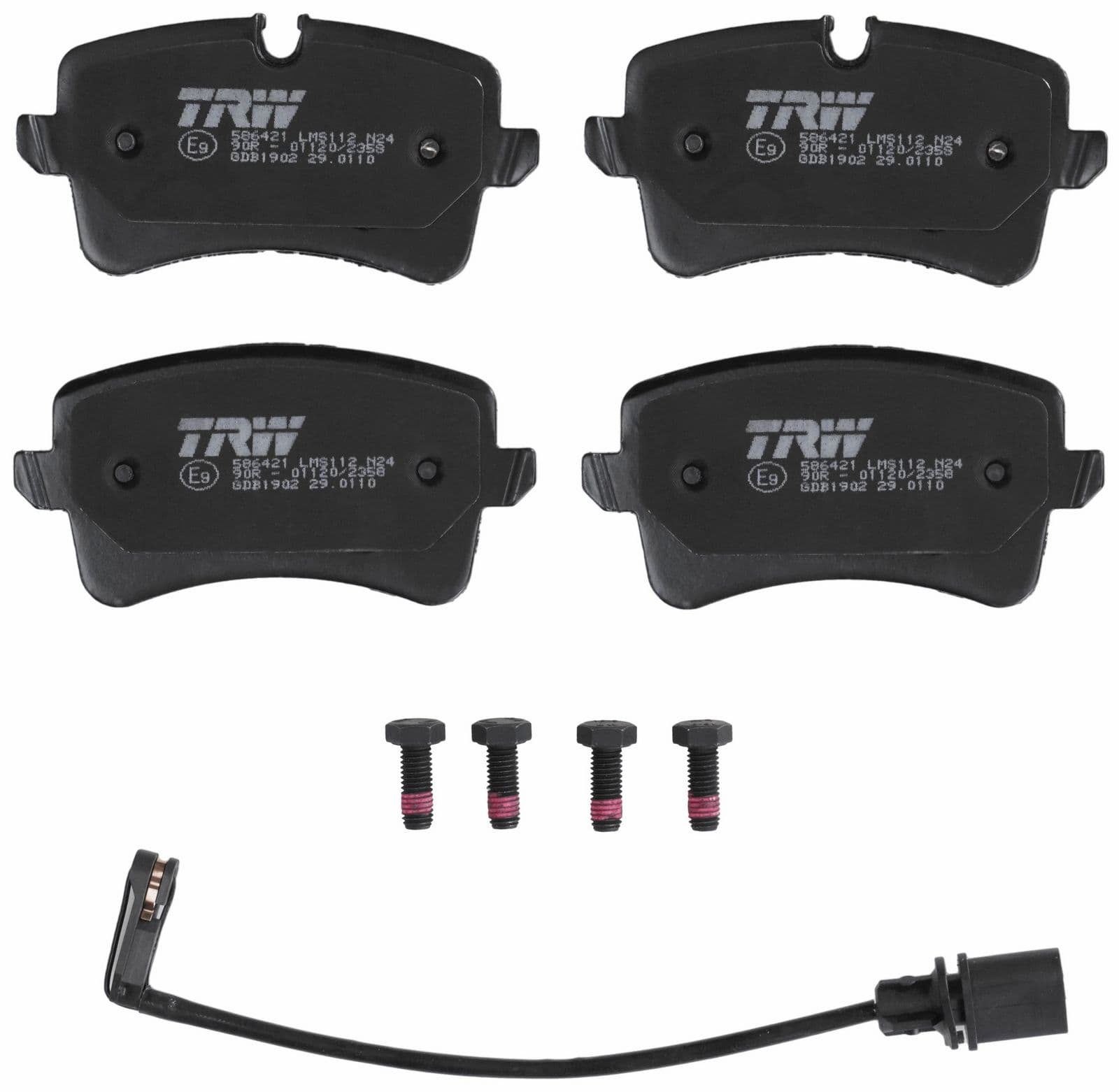 set placute frana,frana disc TRW GDB1902