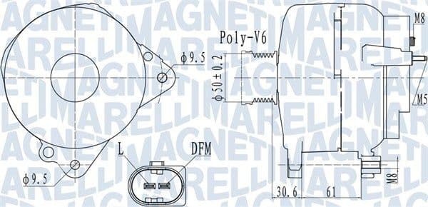 Generator / Alternator MAGNETI MARELLI 063732118010