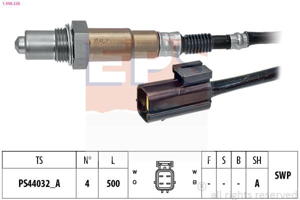 Sonda Lambda EPS Made in Italy - OE Equivalent 1.998.336