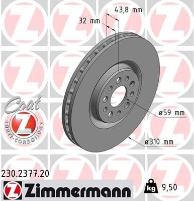 Disc frana ZIMMERMANN COAT Z 230.2377.20