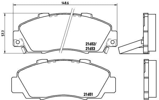 set placute frana,frana disc BREMBO PRIME LINE P 28 026