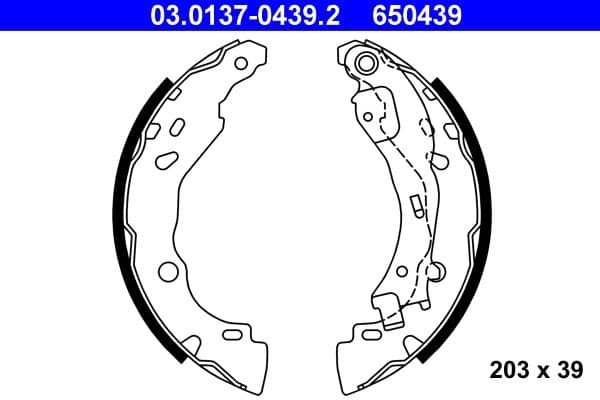 Set saboti frana ATE 03.0137-0439.2