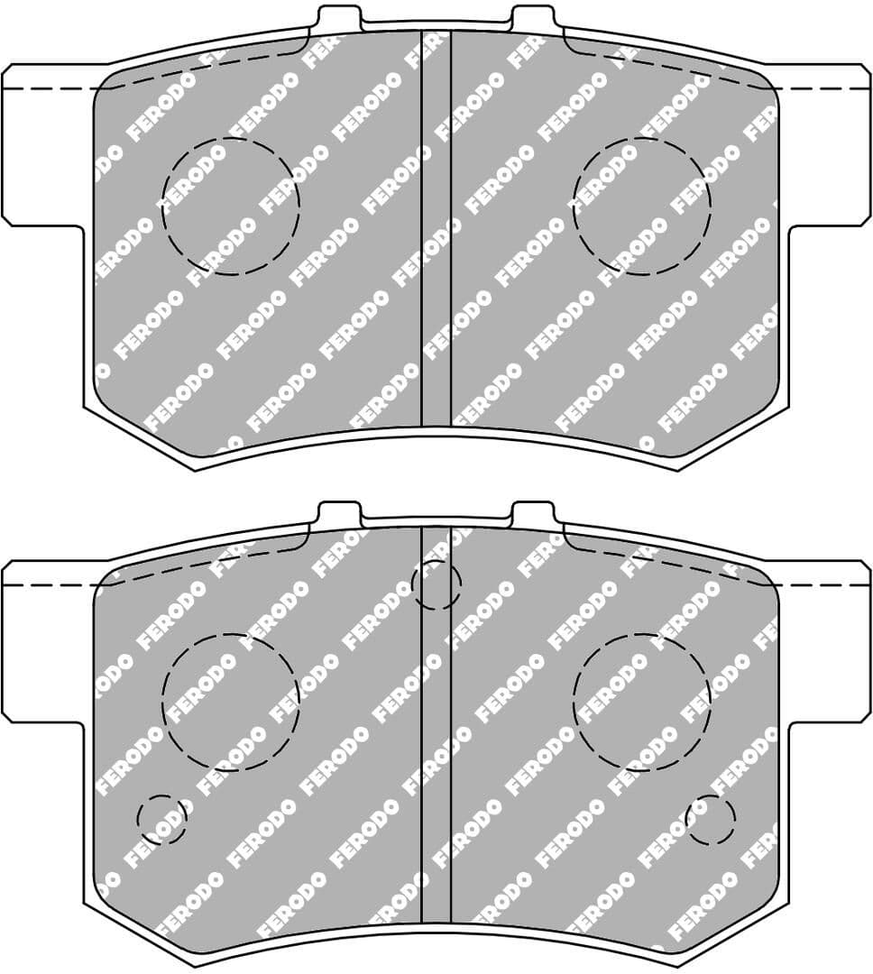 set placute frana,frana disc FERODO FDS956