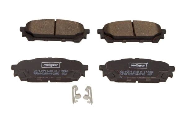 set placute frana,frana disc MAXGEAR 19-2979