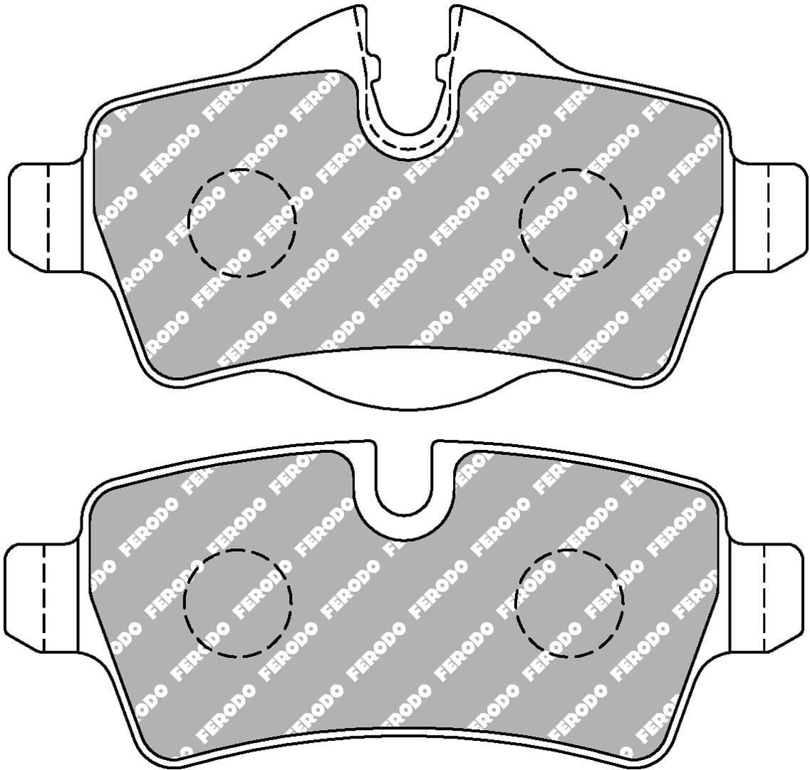 set placute frana,frana disc FERODO FCP1975H