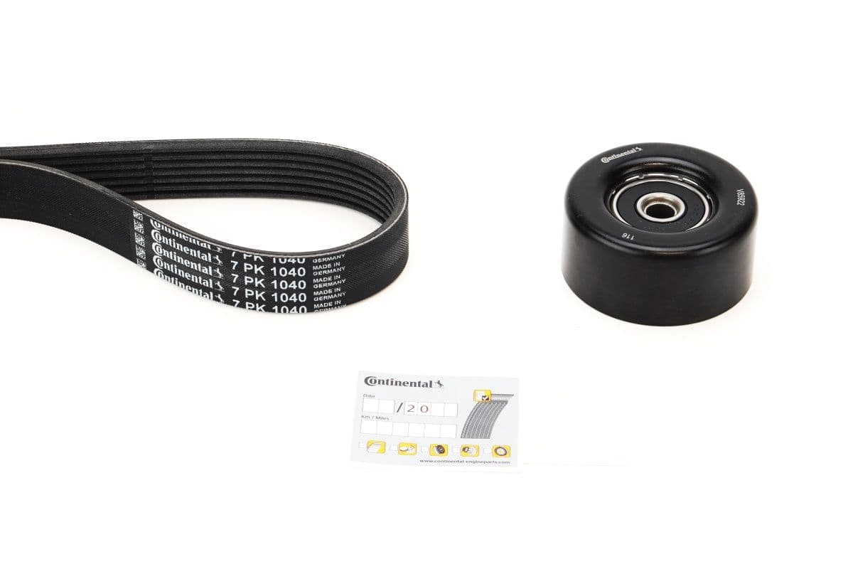 Set curea transmisie cu caneluri CONTINENTAL CTAM 7PK1040K1