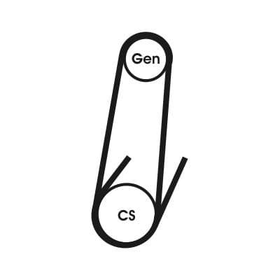 Curea transmisie cu caneluri CONTINENTAL CTAM 4PK592 ELAST
