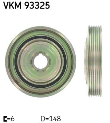 Fulie curea, arbore cotit SKF VKM 93325