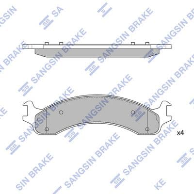 set placute frana,frana disc HI-Q SP1311