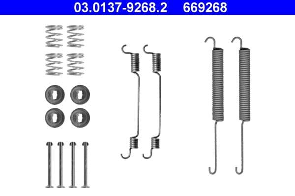 Set accesorii, sabot de frana ATE 03.0137-9268.2
