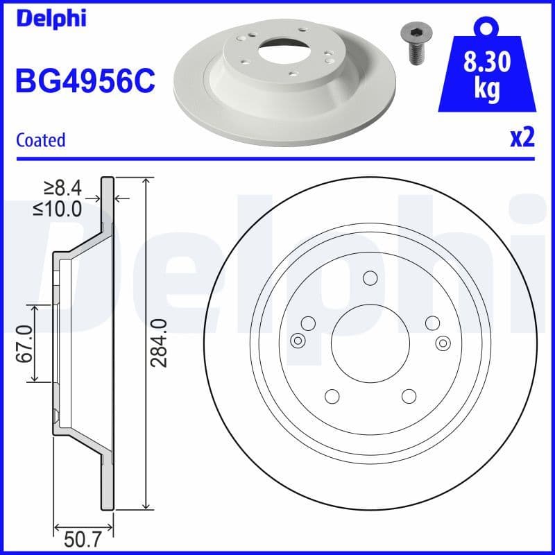 Disc frana DELPHI BG4956C