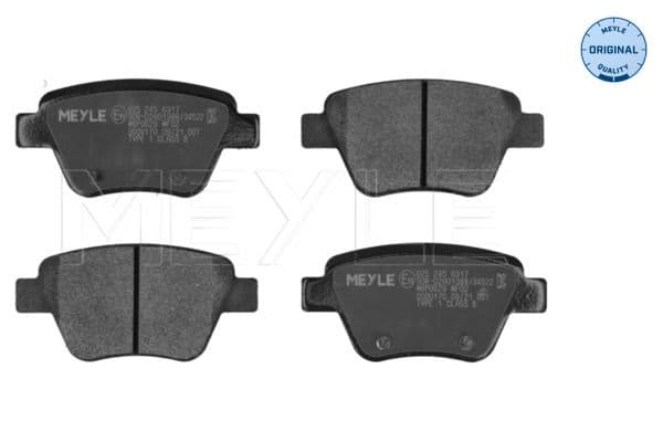 set placute frana,frana disc MEYLE -ORIGINAL: True to OE. 025 245 6317