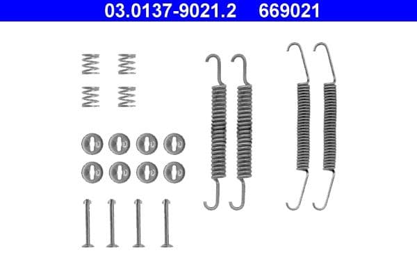 Set accesorii, sabot de frana ATE 03.0137-9021.2
