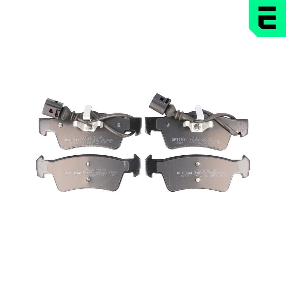 set placute frana,frana disc OPTIMAL BP-12499