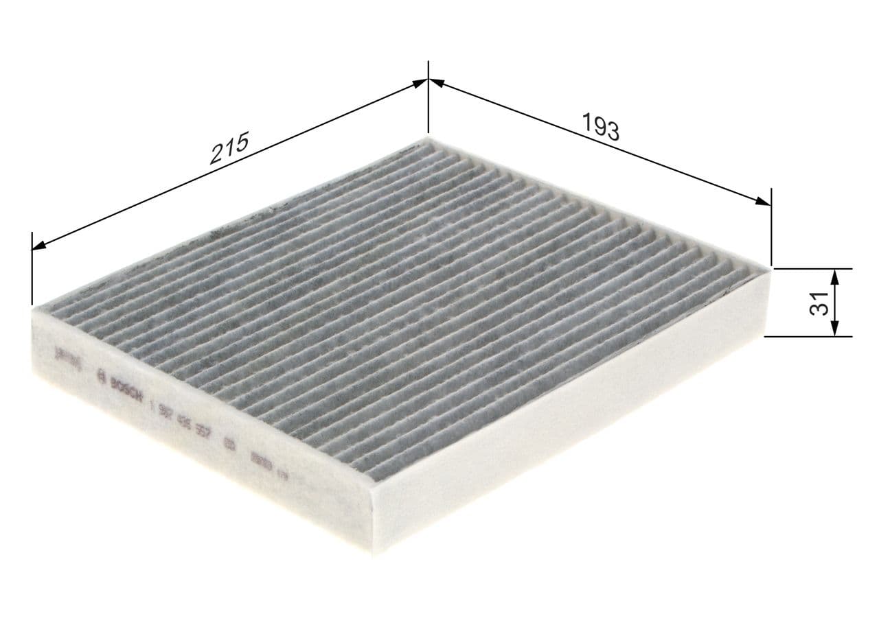 Filtru, aer habitaclu BOSCH 1 987 435 557