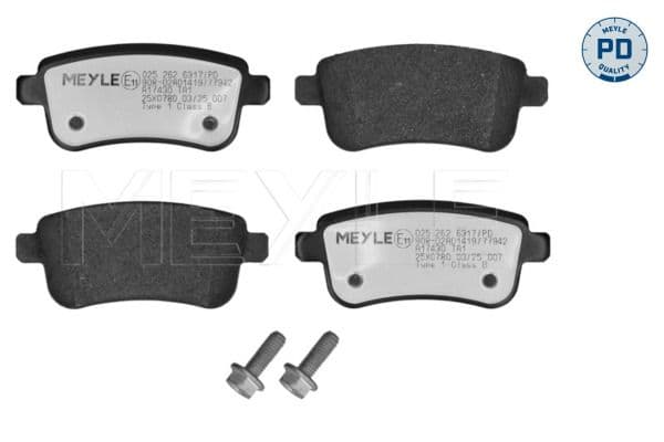 set placute frana,frana disc MEYLE -PD: Advanced performance and design. 025 262 6317/PD