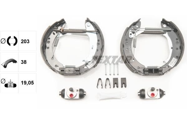 Set saboti frana TEXTAR Shoe Kit Pro 84068800
