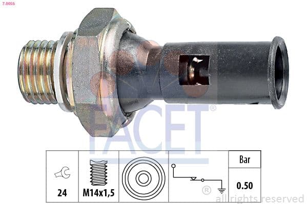 Senzor presiune ulei FACET 7.0056