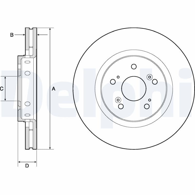 Disc frana DELPHI BG4808C