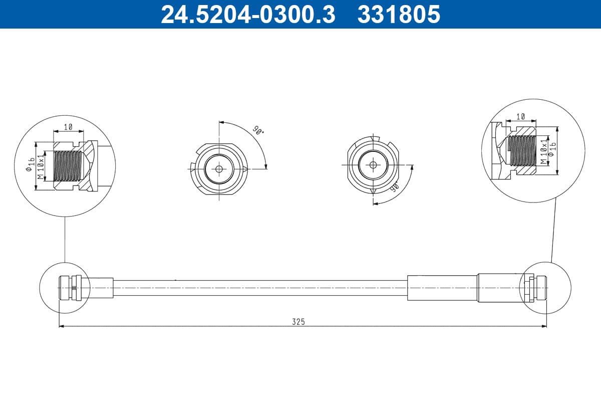 Furtun frana ATE 24.5204-0300.3