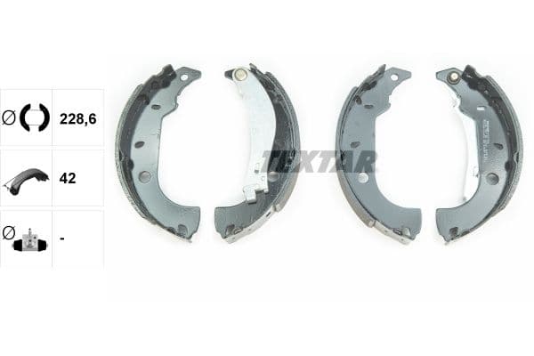 Set saboti frana TEXTAR 91037000