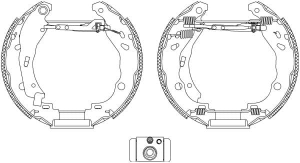 Set saboti frana TEXTAR Shoe Kit Pro 84077200