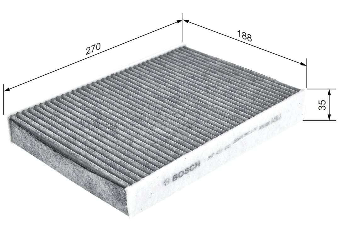 Filtru, aer habitaclu BOSCH 1 987 432 549