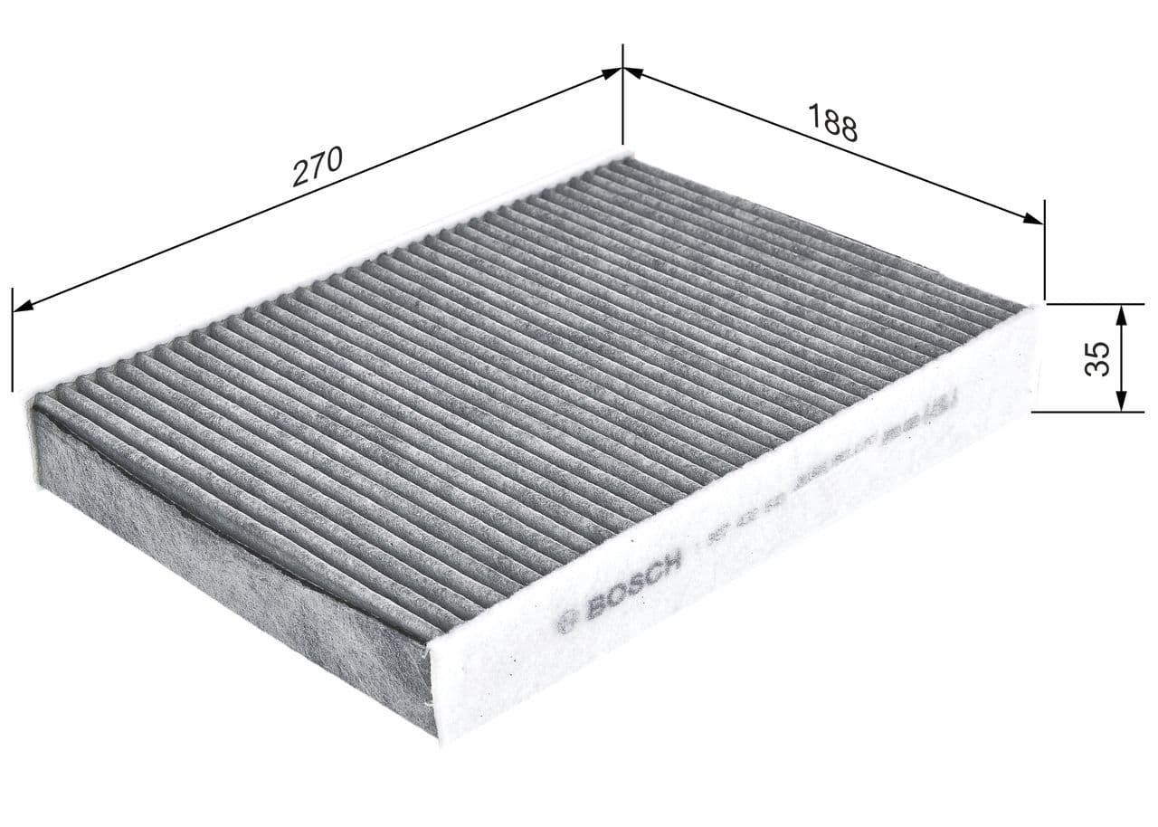 Filtru, aer habitaclu BOSCH 1 987 432 549
