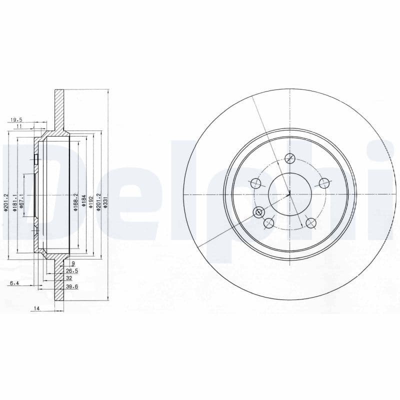Disc frana DELPHI BG3728