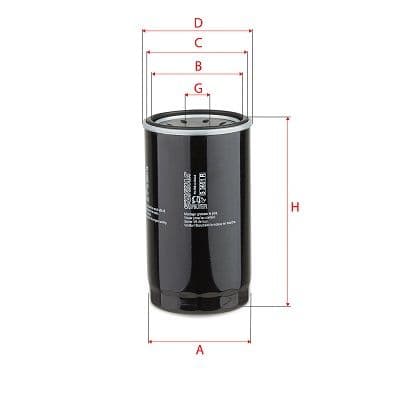Filtru ulei SOFIMA S 3651 R