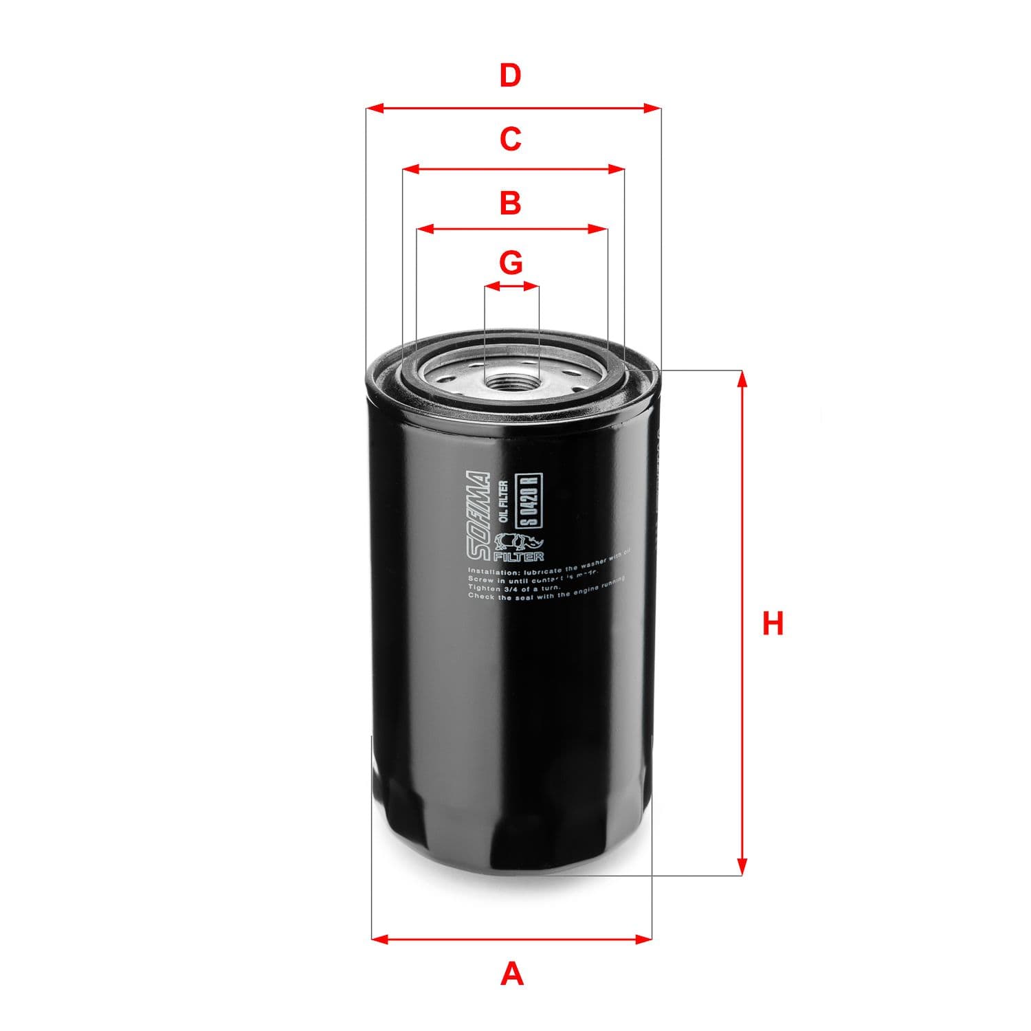 Filtru ulei SOFIMA S 0420 R