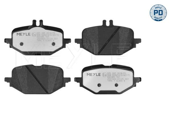 set placute frana,frana disc MEYLE 025 265 2618/PD