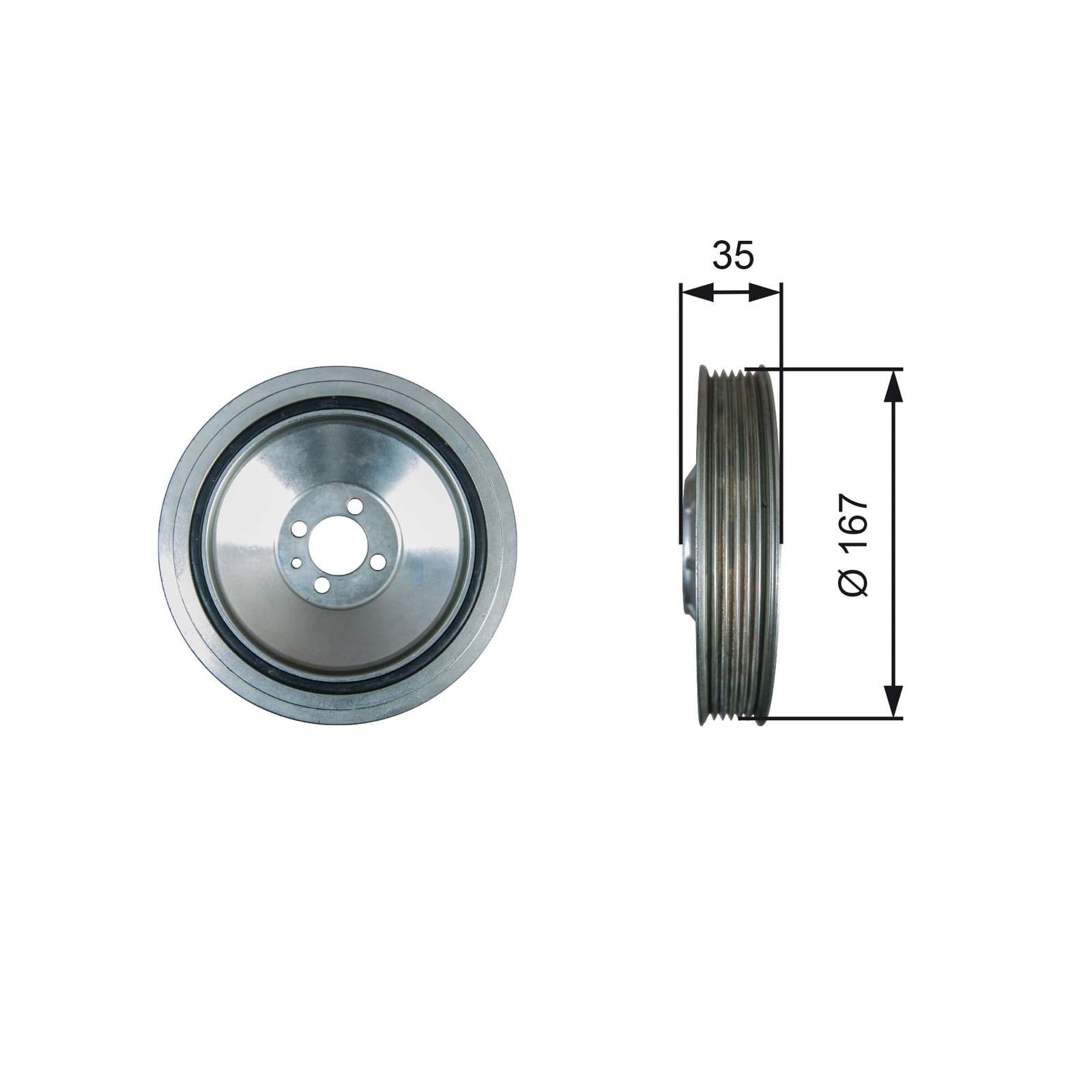 Fulie curea, arbore cotit GATES DriveAlign™ TVD1135