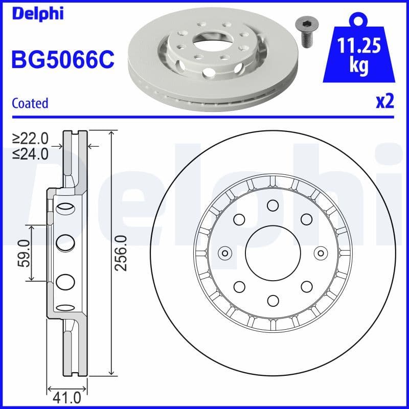 Disc frana DELPHI BG5066C