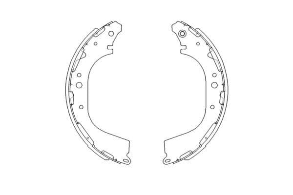 Set saboti frana KAVO PARTS KBS-7411