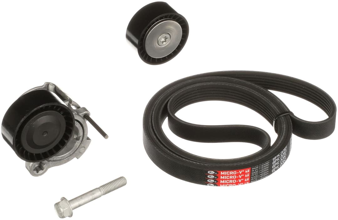 Set curea transmisie cu caneluri GATES Micro-V® K076PK2063