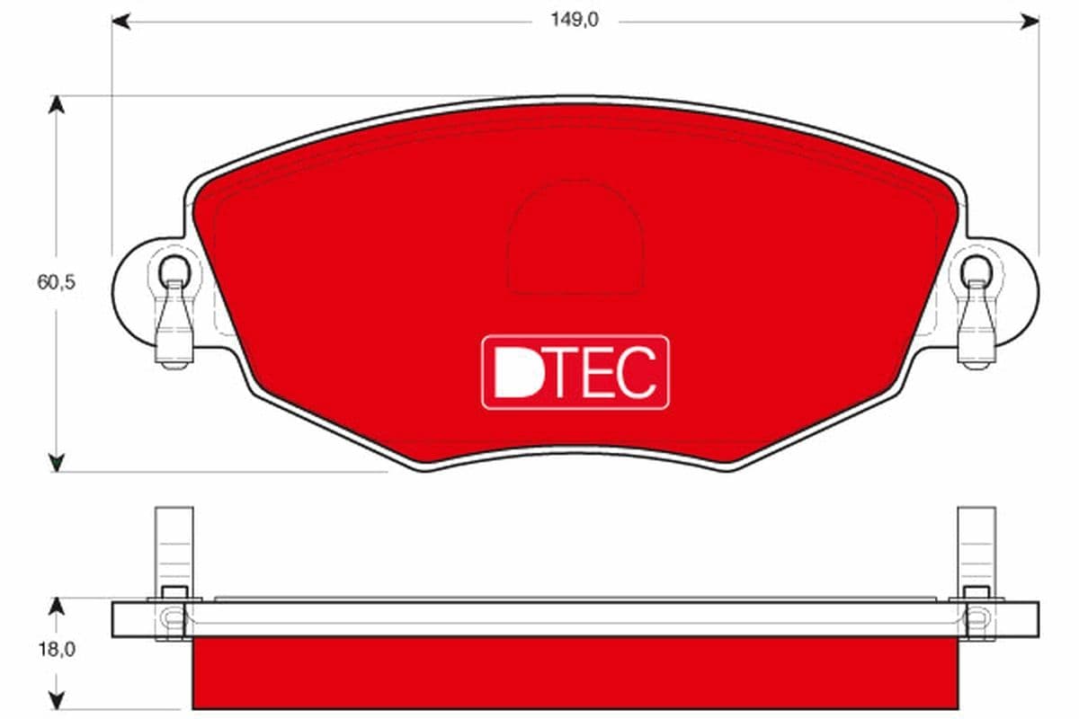 set placute frana,frana disc TRW DTEC COTEC GDB1434DTE