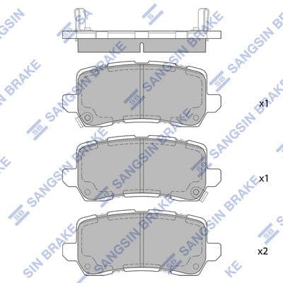 set placute frana,frana disc HI-Q SP4065