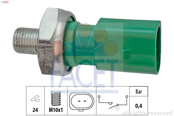 Senzor presiune ulei FACET Made in Italy - OE Equivalent 7.0204