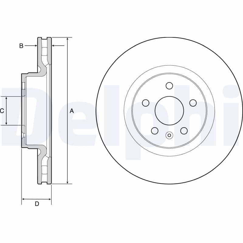 Disc frana DELPHI BG9220C