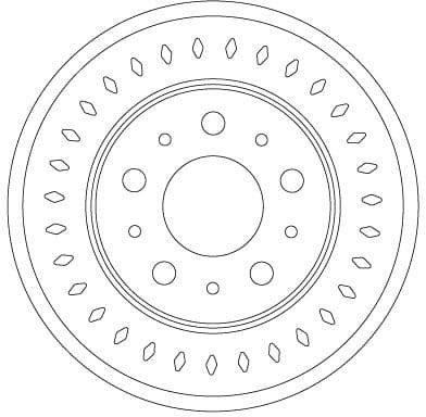 Disc frana TRW DF6925S