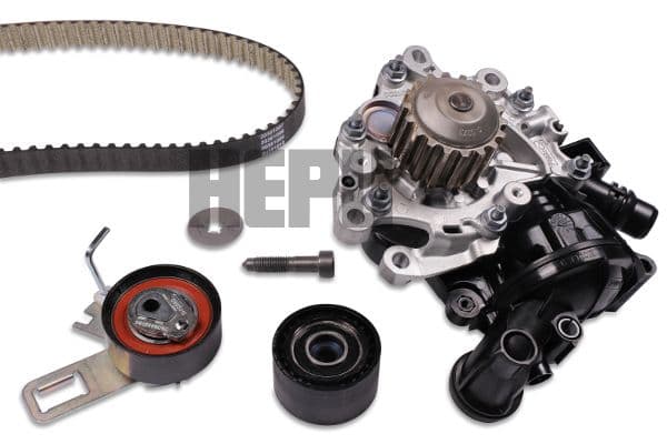 Set pompa apa + curea dintata HEPU PK19010TH