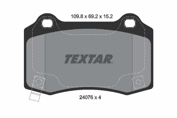 set placute frana,frana disc TEXTAR 2407601